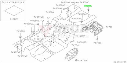 Rear Floor Plug / Grommet 44Mm To Suit Nissan Silvia S13 S14 Skyline R33 R34 90879-43U00 Nuts Bolts