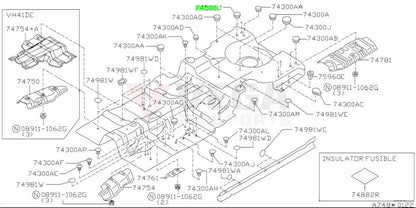 Rear Floor Plug / Grommet 47Mm To Suit Nissan Skyline R33 Gtr R34 90879-4P000 Nuts Bolts Screws