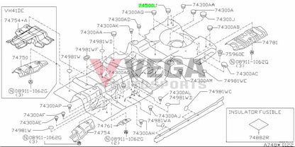 Rear Floor Plug / Grommet 47Mm To Suit Nissan Skyline R33 Gtr R34 90879-4P000 Nuts Bolts Screws