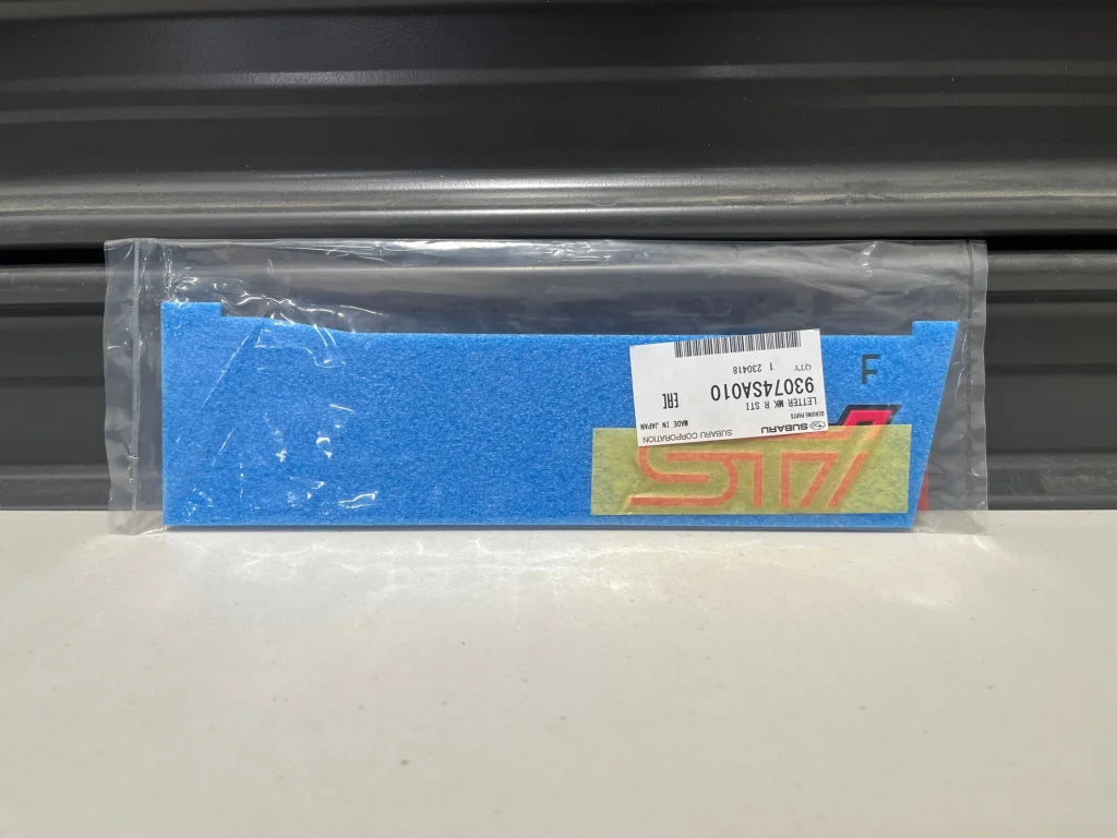 Rear Hatch Sti Emblem To Suit Subaru Forester Sg9 93074Sa010 Emblems Badges And Decals