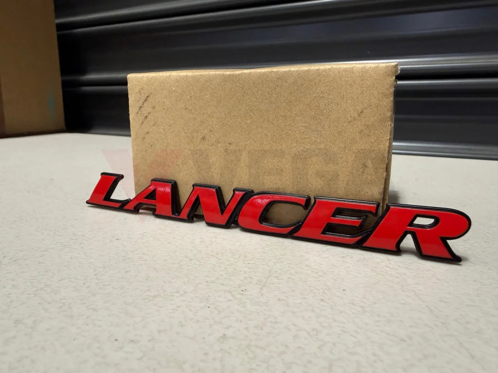 Rear ’Lancer’ Emblem to suit Mitsubishi Lancer Evolution 6 & 6.5 TME MR478299 Emblems Badges and Decals