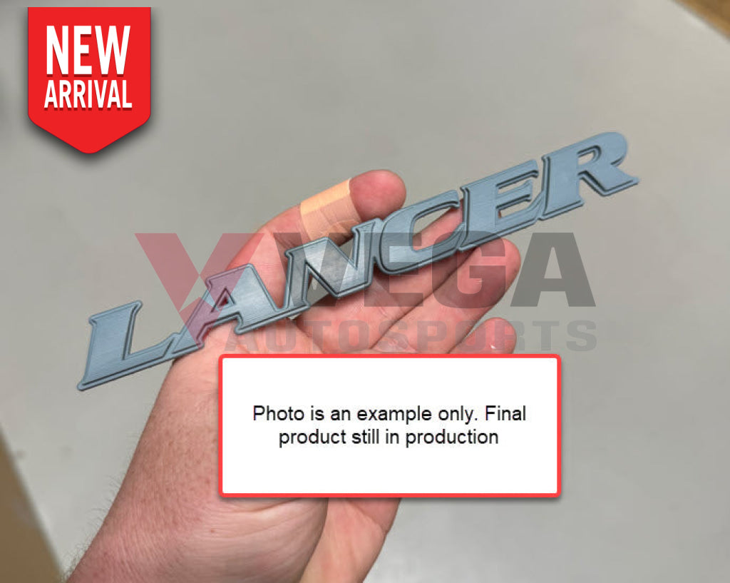 Rear ’Lancer’ Emblem to suit Mitsubishi Lancer Evolution 6 & 6.5 TME *EOI* MR108637 Emblems Badges and Decals