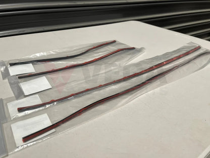 Rear Overfender Seal Set (4-Piece) Black - Rhs & Lhs To Suit Mitsubishi Lancer Evolution 5 / 6 6.5