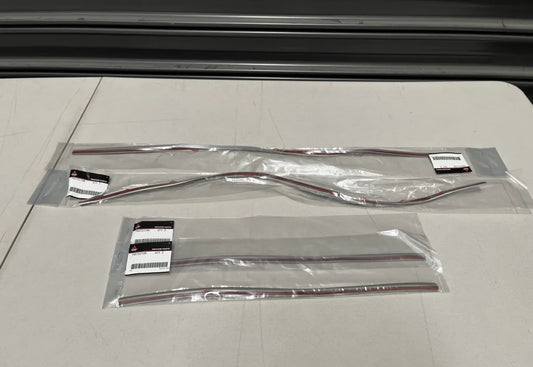 Rear Overfender Seal Set (4-Piece) Silver - Rhs & Lhs To Suit Mitsubishi Lancer Evolution 5 / 6 6.5