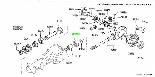 Rear Pinion Bearing 38120-61000 Differential