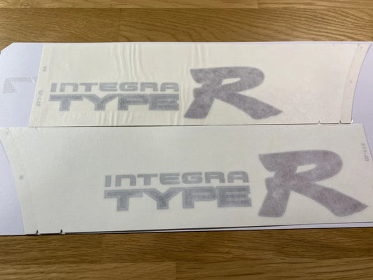 Rear Quarter Integra Type R Rhs / Lhs Decal Set To Suit Honda Dc2 Emblems Badges And Decals