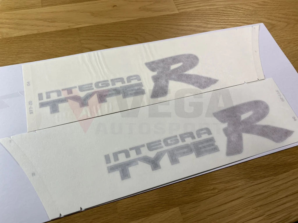 Rear Quarter Integra Type R Rhs / Lhs Decal Set To Suit Honda Dc2 Emblems Badges And Decals