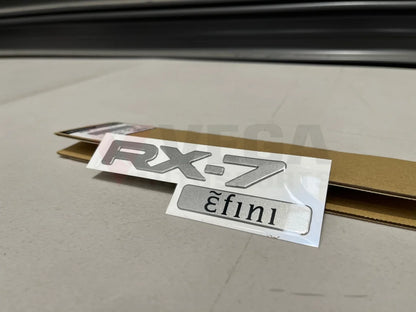 Rear Rx7 Efini Decal (F100-51-711C) To Suit Mazda Fd3S 93-99 Emblems Badges And Decals