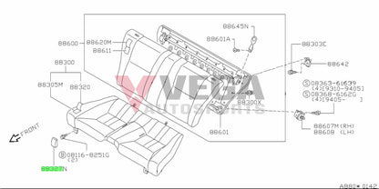 Rear Seat Bolt Cover To Suit Nissan S14 / S15 88327-85F00 Interior