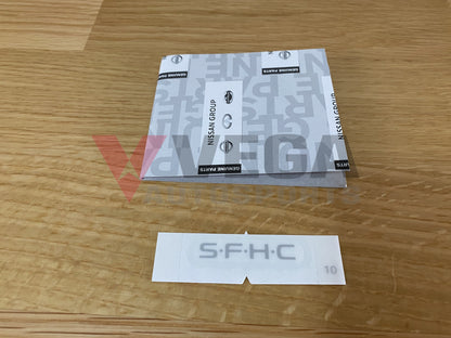 Rear 'SFHC' Window Label Decal to suit Nissan Skyline R33 R34 GTR - Vega Autosports