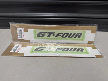 Rear Spoiler GT-FOUR Emblem Decal Set to suit Toyota Celica ST205 76887-20100 Emblems Badges and Decals