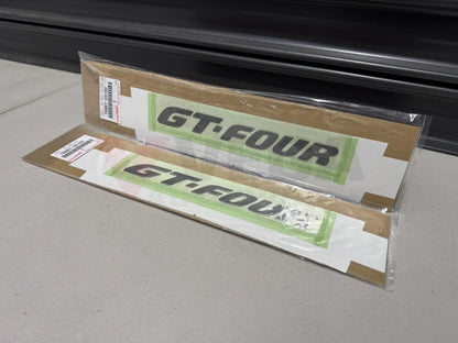 Rear Spoiler GT-FOUR Emblem Decal Set to suit Toyota Celica ST205 76887-20100 Emblems Badges and Decals
