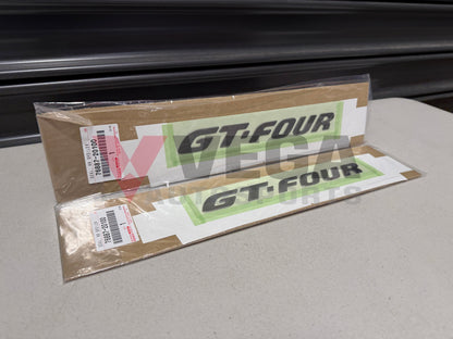 Rear Spoiler GT-FOUR Emblem Decal Set to suit Toyota Celica ST205 76887-20100 Emblems Badges and Decals