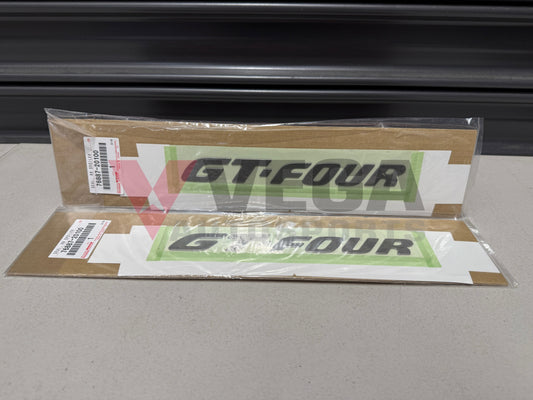 Rear Spoiler GT-FOUR Emblem Decal Set to suit Toyota Celica ST205 76887-20100 Emblems Badges and Decals