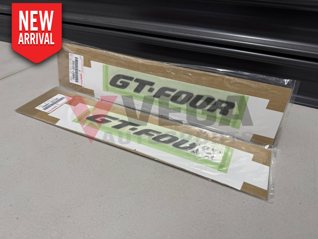 Rear Spoiler GT-FOUR Emblem Decal Set to suit Toyota Celica ST205 76887-20100 Emblems Badges and Decals