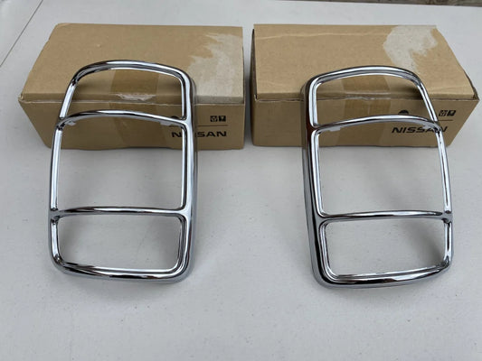 Rear Tail Lamp Chrome Rims to suit Datsun 1200 Ute, B120, Sunny Truck - Vega Autosports