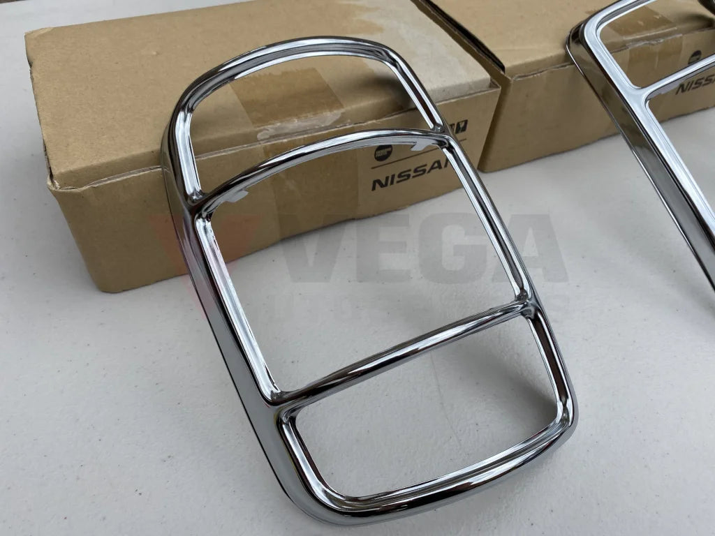 Rear Tail Lamp Chrome Rims to suit Datsun 1200 Ute, B120, Sunny Truck - Vega Autosports