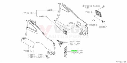 Rear Tail Light Base Plate (Rhs) To Suit Nissan S15 78142-85F00 Body Panels