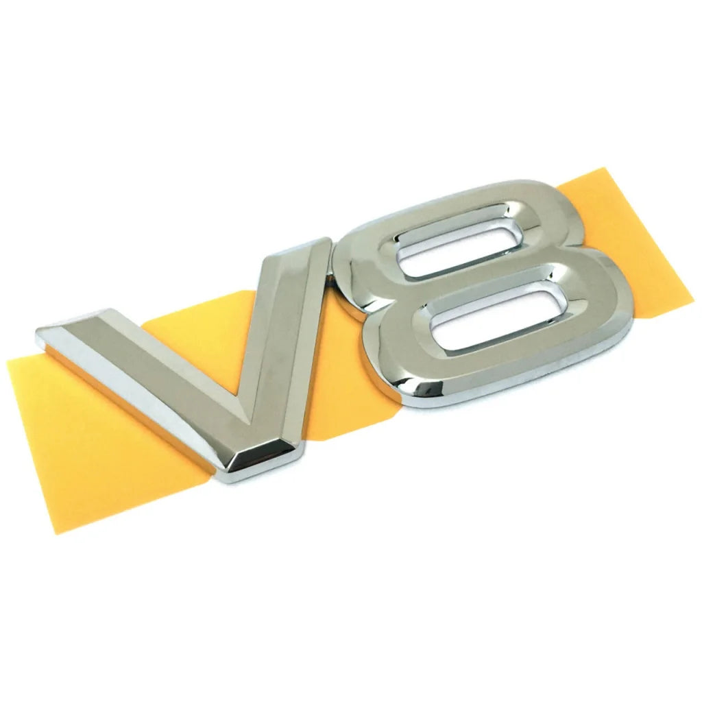Rear ’V8’ Emblem to suit Toyota Landcruiser 100 Series 98-07 75445-60010 - Emblems Badges and Decals