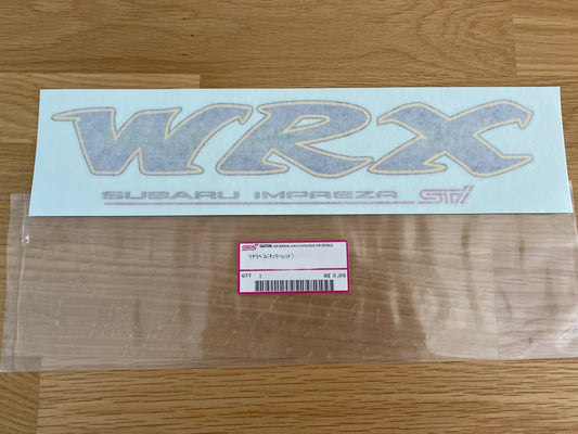 Rear "WRX" Decal Sticker Pink STi to suit Subaru Impreza GC8 93-01 - Vega Autosports
