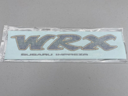 Rear "WRX" Decal Sticker White STi to suit Subaru Impreza GC8 93-01 - Vega Autosports