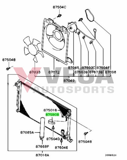 Receiver Drier Clamp To Suit Mitsubishi Lancer Evolution 7 / 8 9 Ct9A Mr568513 Cooling