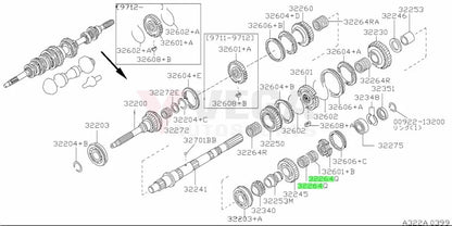 Reverse Hub Needle Bearing to suit Nissan FS5R30A Gearbox 32248-01G00 Gearbox and Transmission