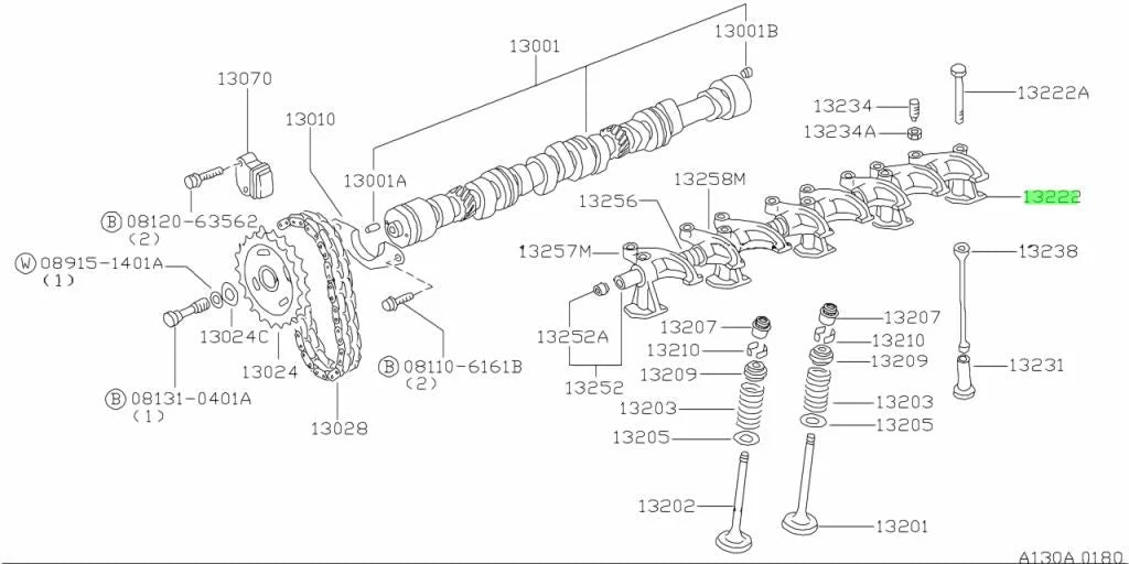 Rocker Shaft Bracket Set (5-Piece) To Suit Datsun 1200 B110 B310 B120 A12 A14 A15 13222-18001 Engine