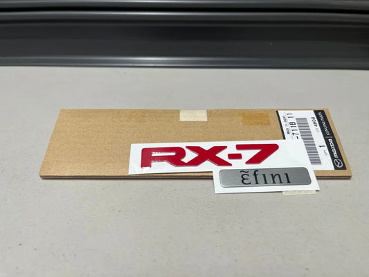 ’Rx7 Efini’ Red Decal (F10051711B11) To Suit Mazda Rx7 Fd3S 93-99 Emblems Badges And Decals