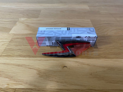 S Bonnet Emblem Badge (Black Chrome) To Suit Jdm Nissan Silvia S15 Genuine