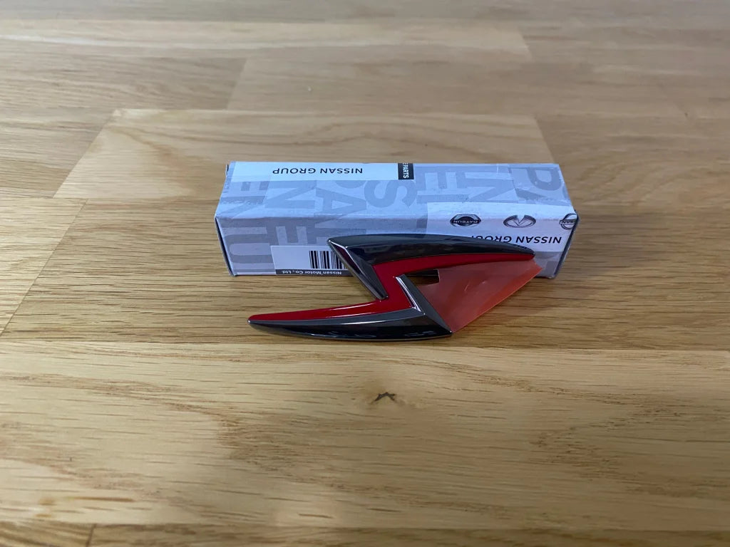 S Bonnet Emblem Badge (Black Chrome) To Suit Jdm Nissan Silvia S15 Genuine