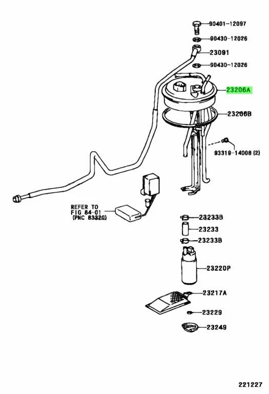 Fuel Pump Bracket to suit Toyota Supra JZA80 23206-46140 - Vega Autosports