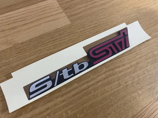 S/tb Sti Rear Trunk Emblem To Suit Subaru Forester Sf5 Emblems Badges And Decals