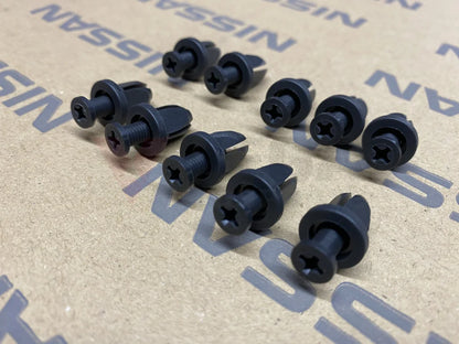 Scuff Plate Clip Set (10 piece) to suit Nissan Skyline R32 GTR / GTST, Silvia S13, 180sx and Fairlady Z32 - Vega Autosports