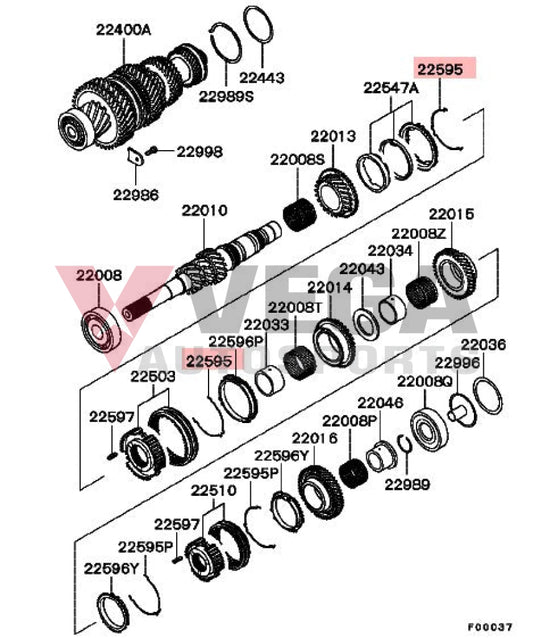 Shift Spring (3rd / 4th) Gear to suit Mitsubishi Lancer Evolution 8 / 9 6MT 2551A077 Gearbox and Transmission