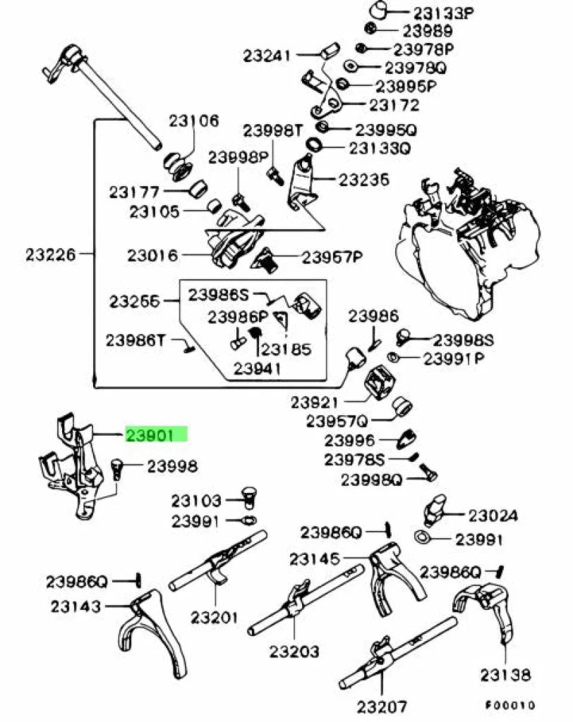 Shifter Cable Bracket (5 Speed Manual) to suit Mitsubishi Lancer Evolution 9 RS Gearbox and Transmission