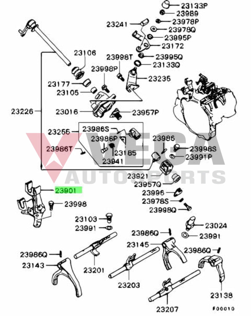 Shifter Cable Bracket (5 Speed Manual) to suit Mitsubishi Lancer Evolution 9 RS Gearbox and Transmission