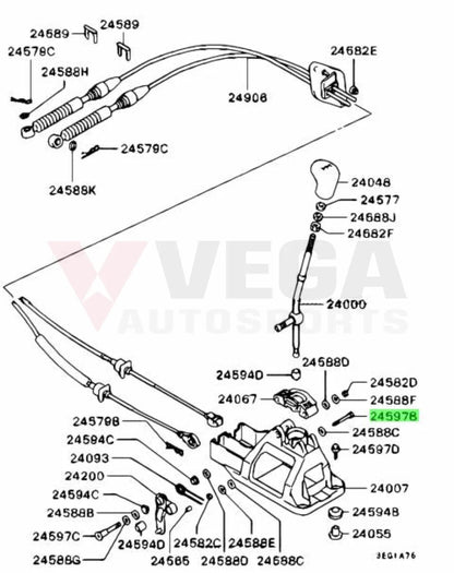 Shifter Link Bolt to suit Mitsubishi Lancer Evolution 4 - 9 (5-Speed) MF103142 Gearbox and Transmission