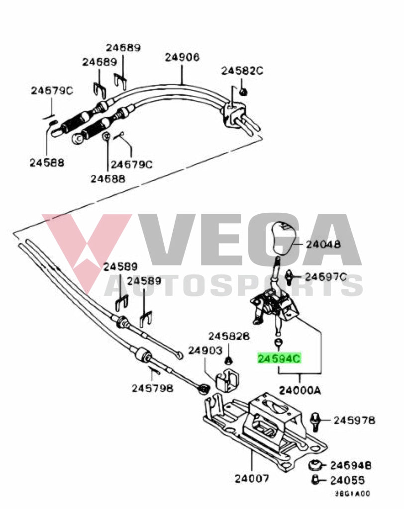 Shifter Link Bushing To Suit Mitsubishi Lancer Evolution 7 / 8 9 Mr232147 Gearbox And Transmission