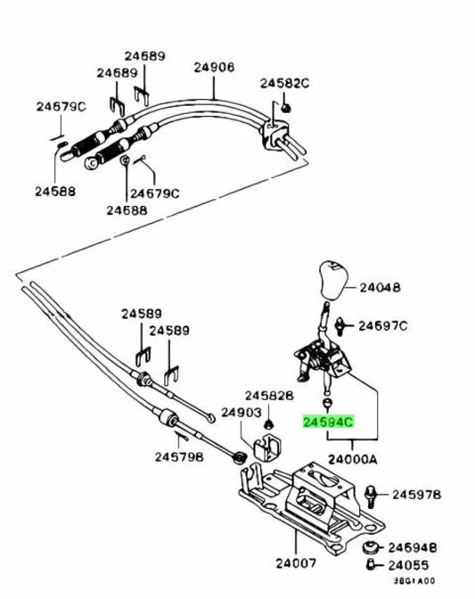 Shifter Link Bushing To Suit Mitsubishi Lancer Evolution 7 / 8 9 Mr232147 Gearbox And Transmission
