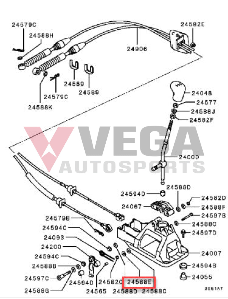 Shifter Link Lock Washer to suit Mitsubishi Lancer Evolution 4 - 9 (5-Speed) MF450404 Gearbox and Transmission