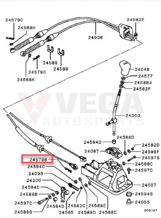 Shifter Linkage Pin to suit Mitsubishi Lancer Evolution 4 - 9 (5-Speed) MF472304 Gearbox and Transmission