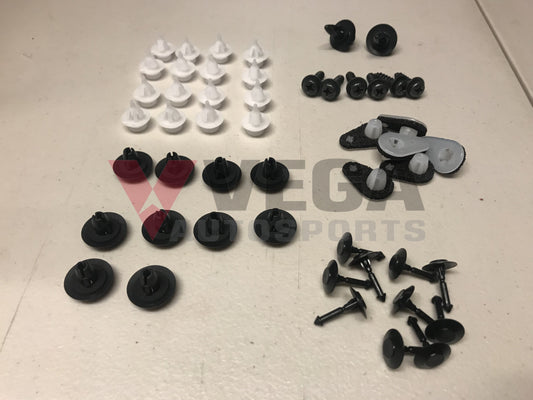 Side Skirt Fastener Kit (50-Piece) to suit Nissan Skyline R32 GTR - Vega Autosports