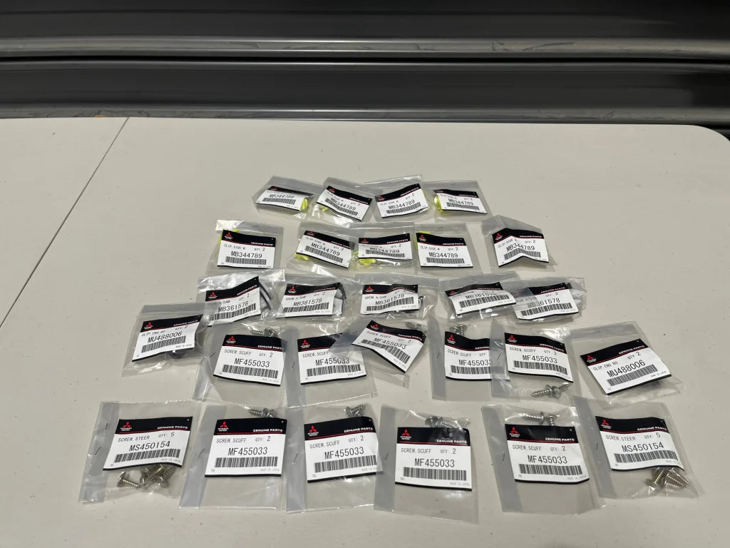 Side Skirt Fitting Kit (60-Piece) To Suit Mitsubishi Lancer Evolution 7 / 8 9 Ct9A Exterior