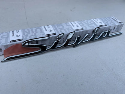 'Silvia' Emblem Badge Black Chrome to suit JDM Nissan Silvia S15 - Vega Autosports