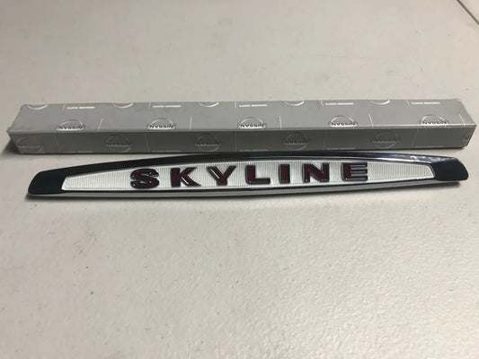 'Skyline' Emblem Trunk Ornament to suit Nissan Skyline GTR Kpgc10 C10 Hakosuka - Vega Autosports