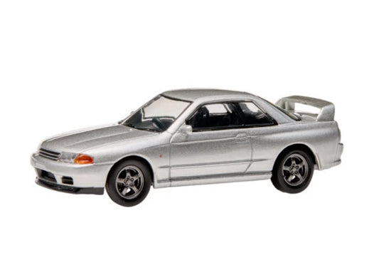Skyline GT-R (BNR32) Spark Silver 1/64 Scale Diecast Model KWAM003026 - Genuine Nissan Merchandise