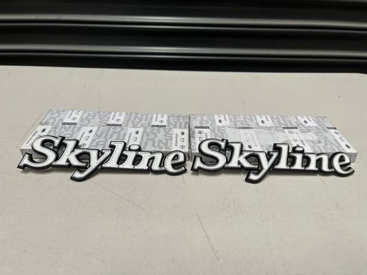 'Skyline' Side Emblem Set to suit Nissan Skyline C110 Kenmeri - Vega Autosports