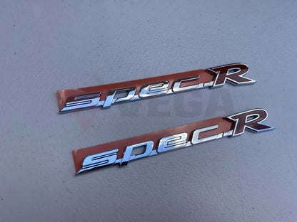 "Spec R" Chrome Side Badge Set to suit Nissan Silvia S15 - Vega Autosports