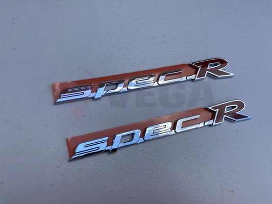 "Spec R" Chrome Side Badge Set to suit Nissan Silvia S15 - Vega Autosports
